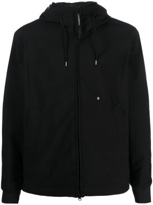 Bunda na zip s kapucí C.p. Company černá