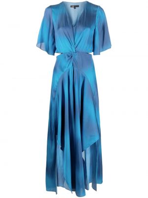 Robe longue à motif dégradé Maje bleu