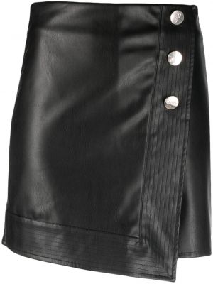 Pernate kožne kratke hlače s gumbima Liu Jo crna