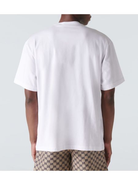 Camiseta de algodón de tela jersey Gucci