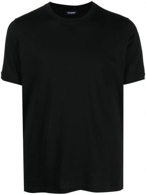Bavlněné tričko jersey Cenere Gb černé