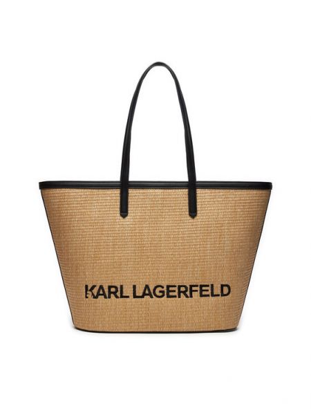 Borsa shopper Karl Lagerfeld beige
