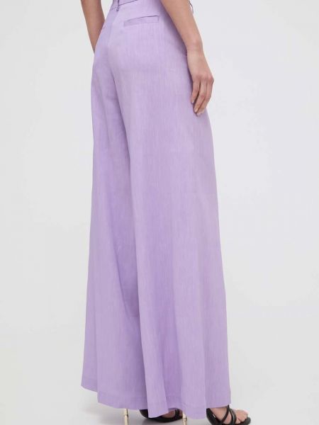 Pantaloni cu talie înaltă Silvian Heach violet
