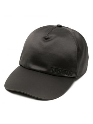 Haftowana czapka z daszkiem Ferrari czarna