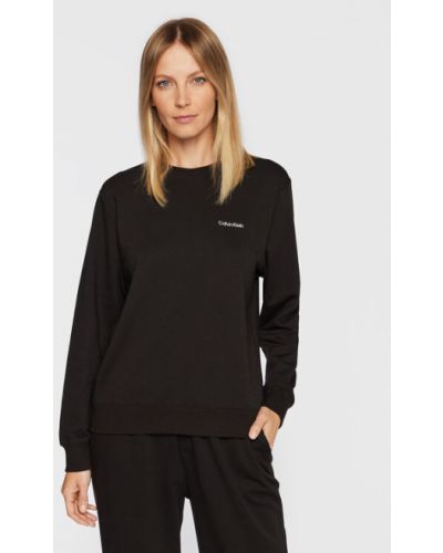 Koszulka w jednolitym kolorze Calvin Klein Underwear czarna