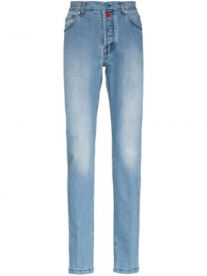 Jeans med normal passform Kiton blå