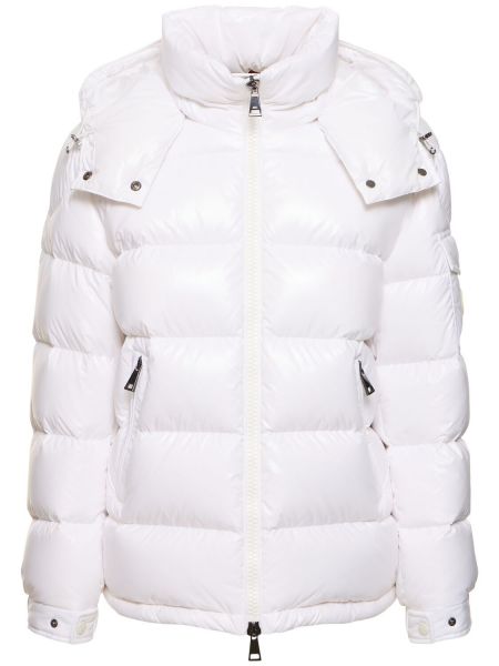 Dunjacka i nylon Moncler vit