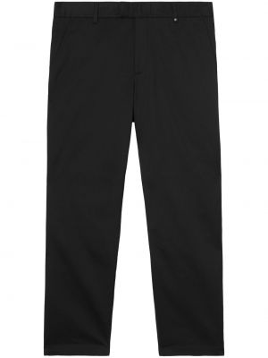 Pantalon chino brodé slim Burberry noir