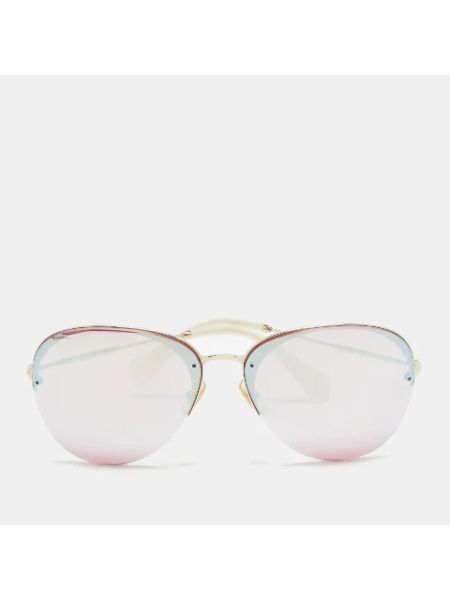 Okulary przeciwsłoneczne Miu Miu Pre-owned różowe