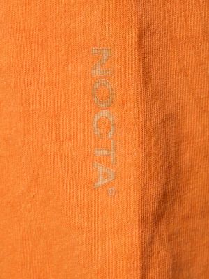 T-shirt aus baumwoll mit print mit langen ärmeln Nike orange