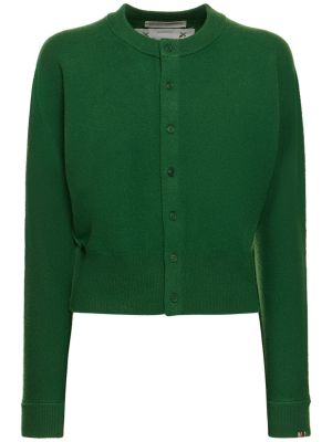 Cardigan di cachemire Extreme Cashmere verde