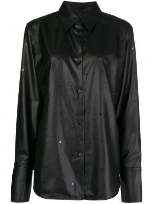 Krekls ar fliteriem Portspure melns