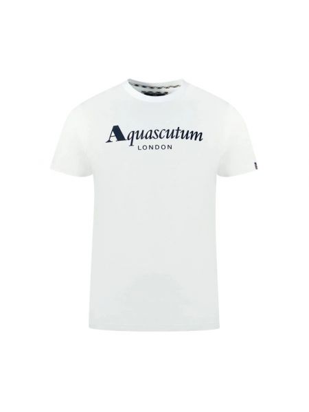 Koszulka bawełniana Aquascutum biała
