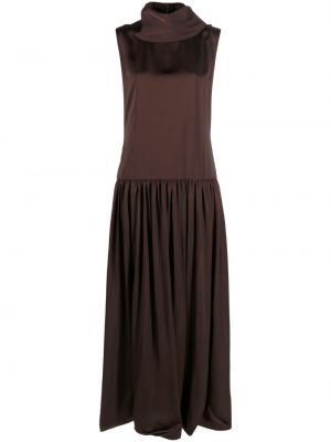 Robe sans manches en jersey Jil Sander marron