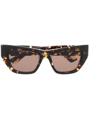 Chunky sončna očala Bottega Veneta Eyewear rjava
