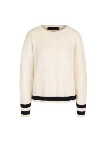 Кашемировый пуловер с круглым вырезом The Elder Statesman - Бежевый