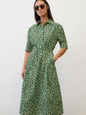 Зеленое платье-рубашка Marc O`polo