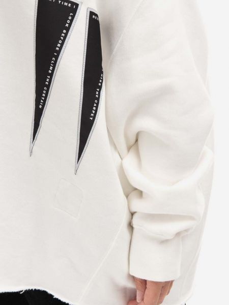 Βαμβακερή μπλούζα Rick Owens λευκό