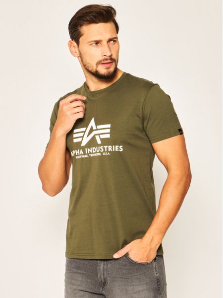 T-shirt Alpha Industries vert