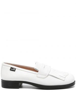 Pantofi loafer din piele Love Moschino alb