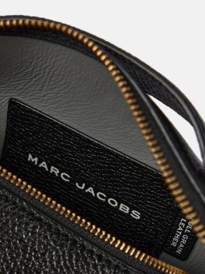 Borsa a spalla di pelle di pelle Marc Jacobs nero