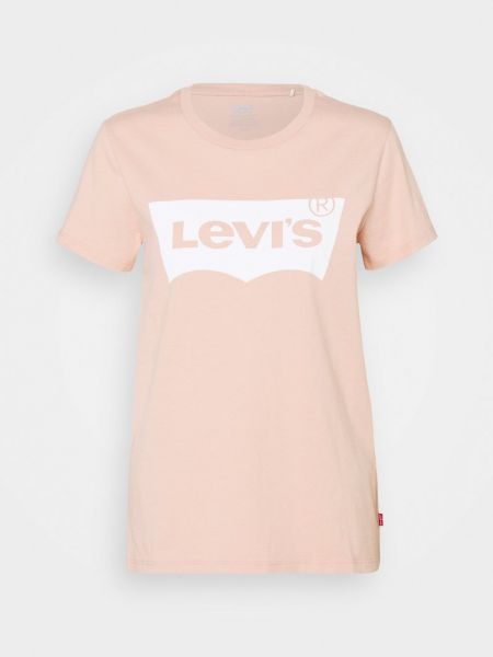 Koszulka z nadrukiem Levi's różowa