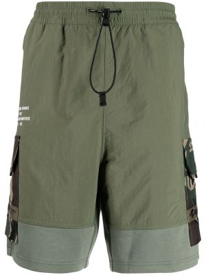 Pantaloncini cargo con stampa camouflage Aape By *a Bathing Ape® verde