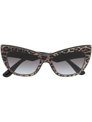 Sonnenbrille mit print mit leopardenmuster Dolce & Gabbana Eyewear