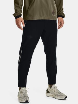 Плетени спортни панталони Under Armour черно