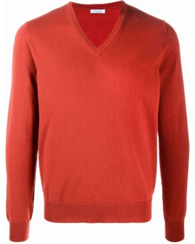 Jersey de cachemir con escote v de tela jersey Malo naranja