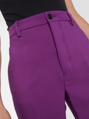Pantalon taille haute large Plan C violet