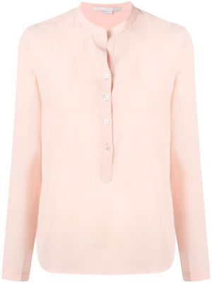 Шелковая рубашка Stella Mccartney, розовый