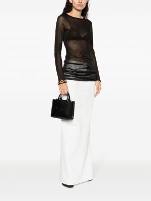 Kožená shopper kabelka Givenchy černá