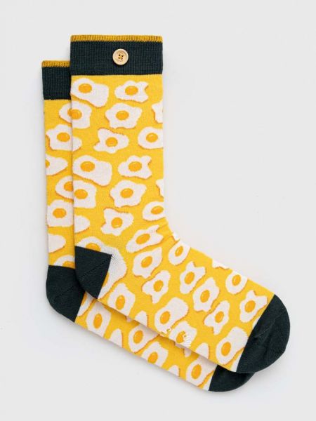 Чорапи Cabaïa жълто