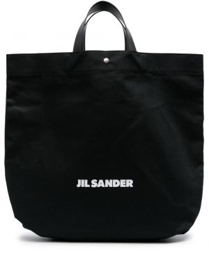 Nakupovalna torba Jil Sander črna