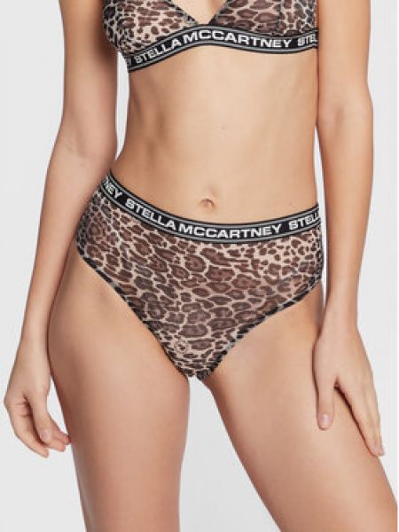 Stella McCartney Klasické kalhotky s vysokým pasem Animal S6LA61110.00812 Černá