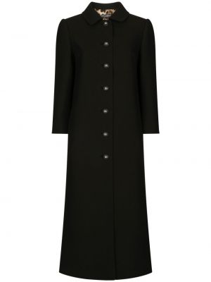 Παλτό Dolce & Gabbana μαύρο