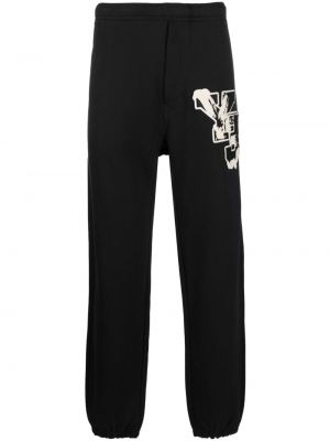 Спортни панталони с принт Y-3 черно