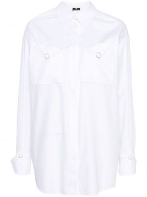Chemise en coton Elisabetta Franchi blanc