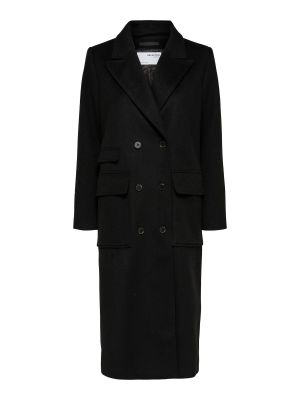 Kabát Selected Femme Petite čierna