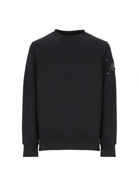 Sweatshirt mit rundhalsausschnitt Moose Knuckles schwarz