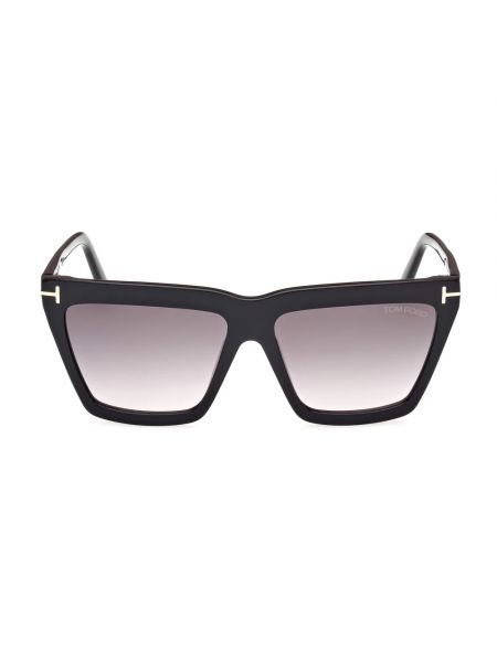 Okulary przeciwsłoneczne w geometryczne wzory Tom Ford czarne