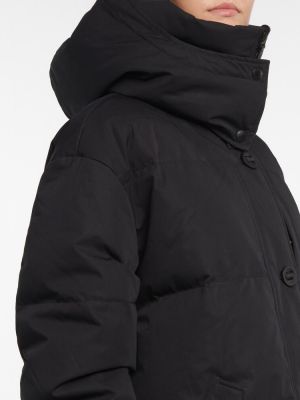 Péřový oboustranný kabát Yves Salomon černý
