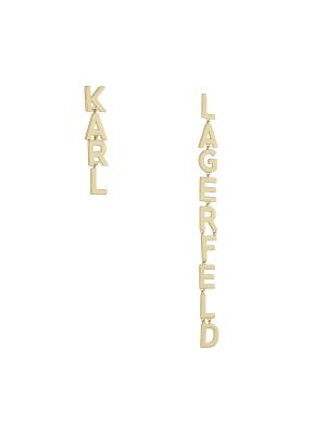 Naušnice Karl Lagerfeld zlatna