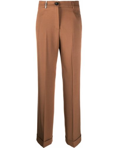Pantalones rectos Peserico marrón