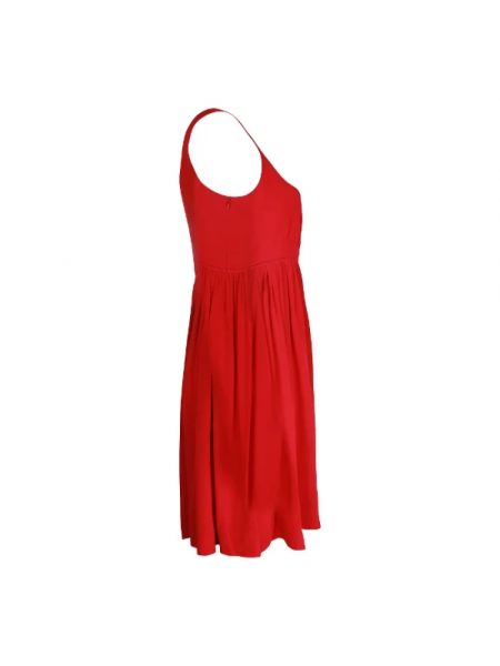 Vestido de seda Miu Miu Pre-owned rojo