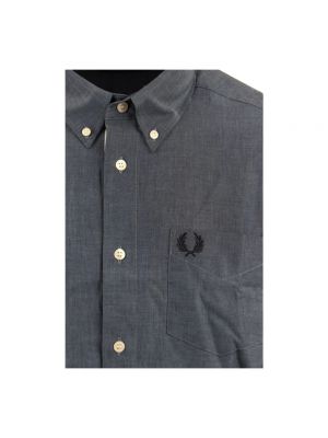 Camisa de algodón Fred Perry azul