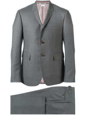 Vlněný oblek Thom Browne šedý