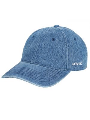 Niebieska czapka z daszkiem bawełniana Levi's