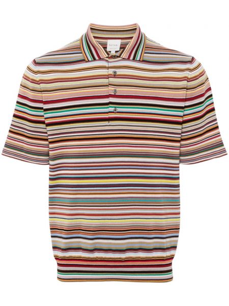 Gestreifter poloshirt Paul Smith grün